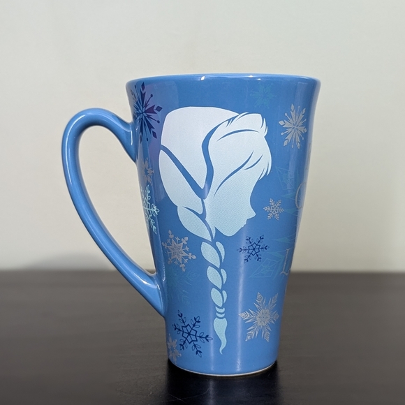 Disney Other - Disney Frozen Elsa & Anna Silhouette Keep Calm and‎ Let It Go Ceramic Mug 12 Oz